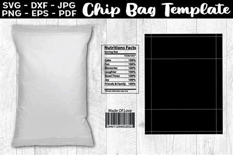 Chip Bag Template Canva Chip Bag Template Instant Dow - vrogue.co