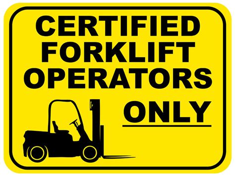 Forklift Signs | Creative Safety Supply