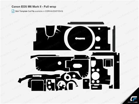 Canon EOS M6 Mark II (2019) Cut File Template | CutFileLabs