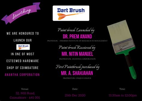 Dart brand paintbrush in Coimbatore – Tic Tac Toe Brush Makers