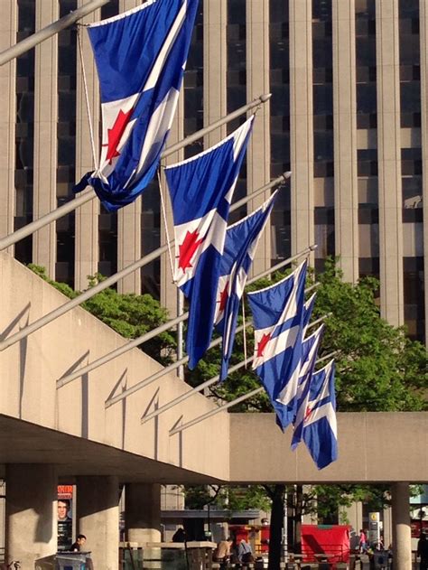 City flags at Toronto City Hall #toronto | City flags, Toronto city, Flag