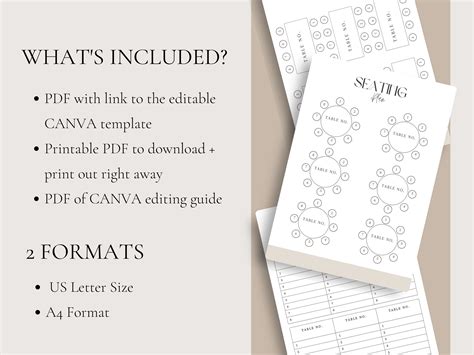 Event Seating Chart Template Download Seating Chart Printable Table Seating Chart Template ...