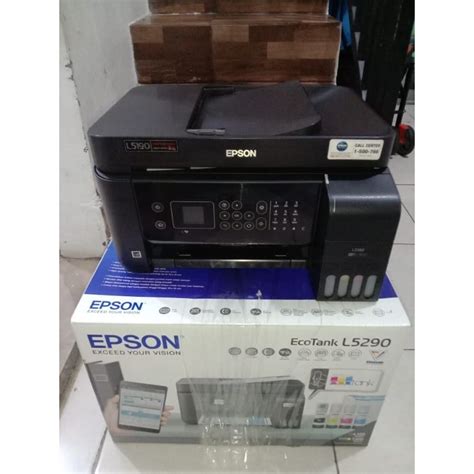 Jual Mesin Fotocopy Mini Epson L5290 L5190 Ecotank ADF F4 bisa cetak via hp | Shopee Indonesia