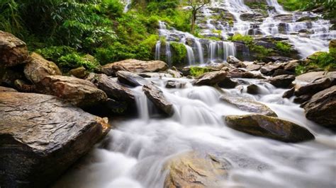 2 Ώρες Ήχος Ποταμού Flowing Stream Relaxing River Sounds Peaceful ...