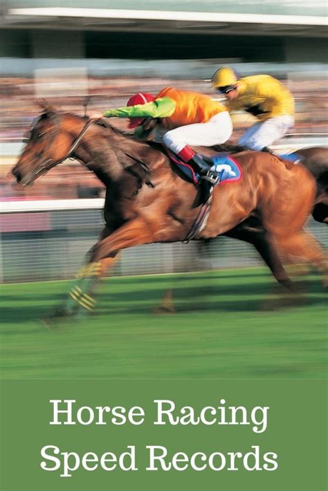 Horse racing records at various distances.#speed,#horse,#records,# ...