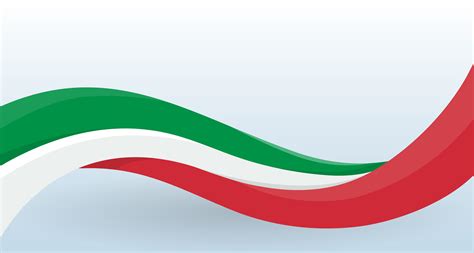 Italy Waving National flag. Modern unusual shape. Design template for decoration of flyer and ...