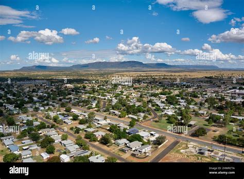 Aerial of Blackwater Central highlands Queensland Australia Stock Photo ...