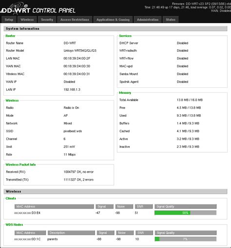 Sharing broadband DSL using WRT54G wireless routers