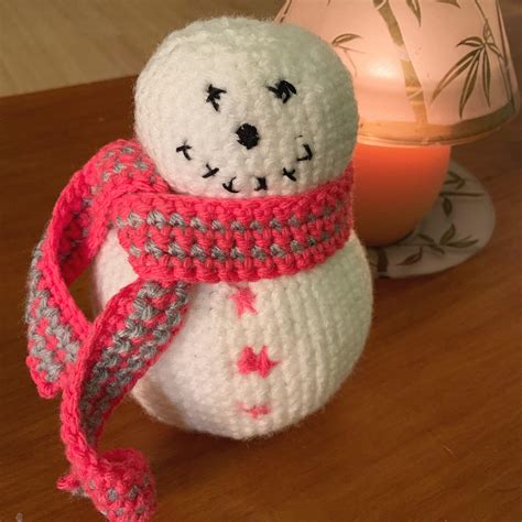 Amigurumi Snowman I just made : r/crochet