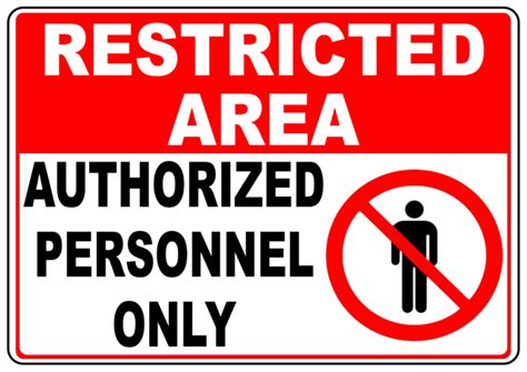 PVC Signage "Restricted Area Authorized Personnel Only" A4 Size | Lazada PH