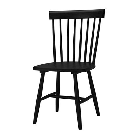 Black Wooden Drop Leaf Dining Table with 2 Spindle Dining Chairs - Olsen - Furniture123