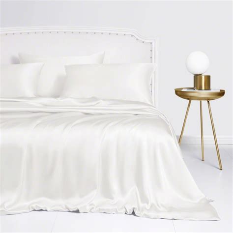 White Silk Duvet Cover