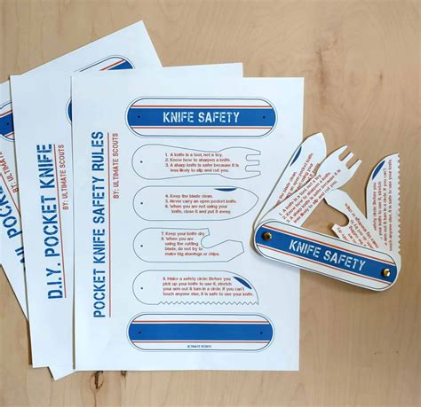 Knife Safety Pocket Knife Printable – Ultimate Scouts