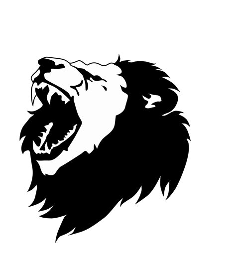 Download Black And White, Lion, Nature. Royalty-Free Vector Graphic - Pixabay