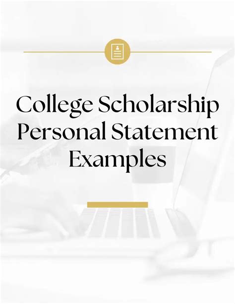 Personal Statement Sample For Scholarship – PSW