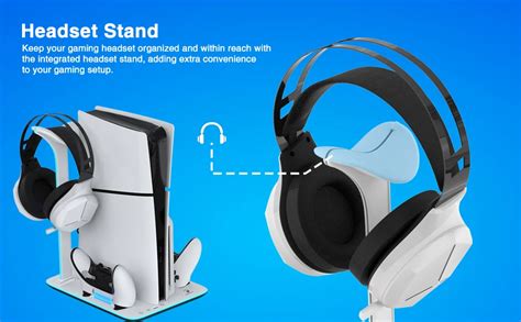 Honcam Ps5 Slim Cooling Stand Accessories Base Ps5 Slim Vertical Stand ...