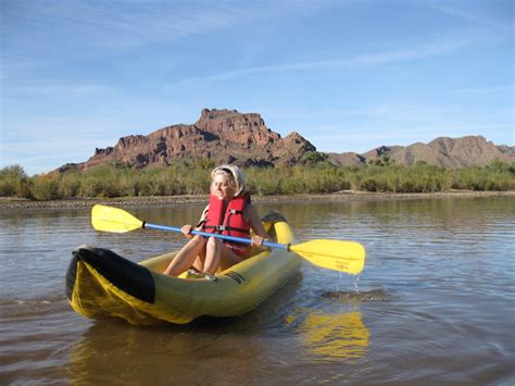 Salt River kayaking near Scottsdale and Phoenix