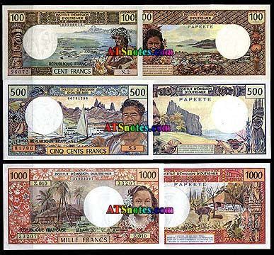 Tahiti banknotes - Tahiti paper money catalog and Tahitian currency history | Bank notes, Tahiti ...