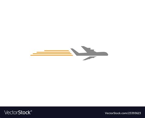 Plane flying logo Royalty Free Vector Image - VectorStock