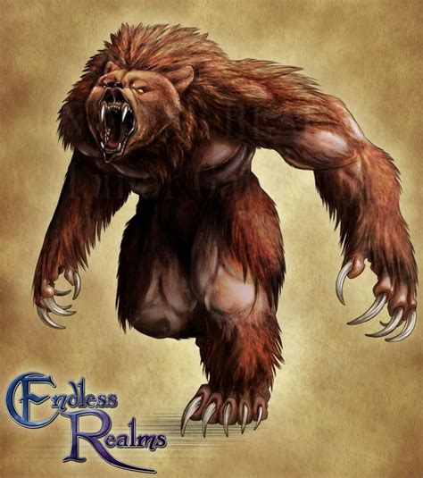 Endless Realms bestiary - Werebear by jocarra on DeviantArt | Mythical creatures fantasy ...