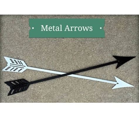 Decorative Metal Arrow Wall Art 18 Metal Arrow Decor | Etsy