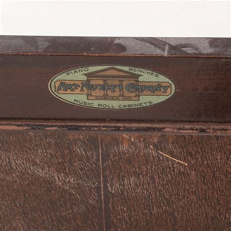 Art Novelty Company Piano Roll Storage Cabinet | EBTH