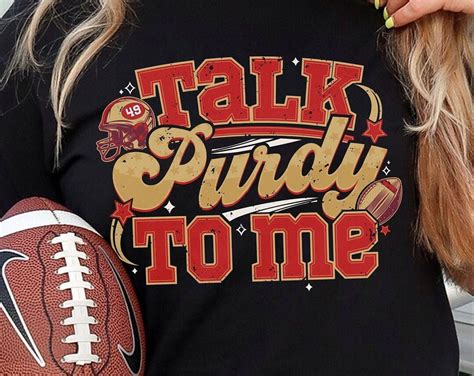 Talk Purdy to Me San Francisco Football Sweatshirt Purdy Damn - Etsy