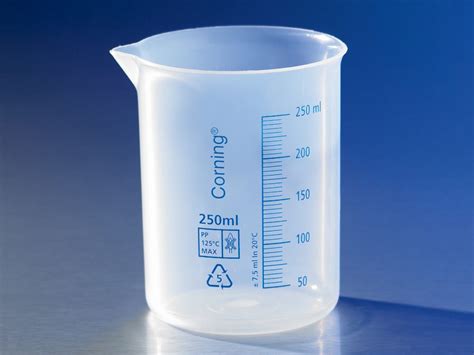 Polypropylene Plastic Graduated Beaker, 250ml | Chemyo Lab Supplies