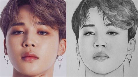 Discover more than 68 sketch of jimin latest - in.eteachers