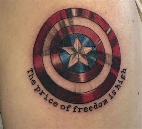 New tattoo! “The Price of Freedom is High” -Captain America From AWOL ...