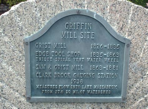 Griffin Mill Site - Auburn, NH - New Hampshire Historical Markers on ...