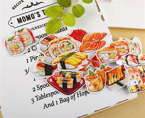 Sushi Sticker Pack Food Planner Stickers Japanese Food - Etsy