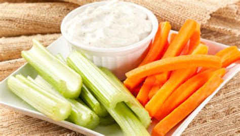 Carrot and Celery Sticks with Flavored Hummus - Certified Health Coach ...