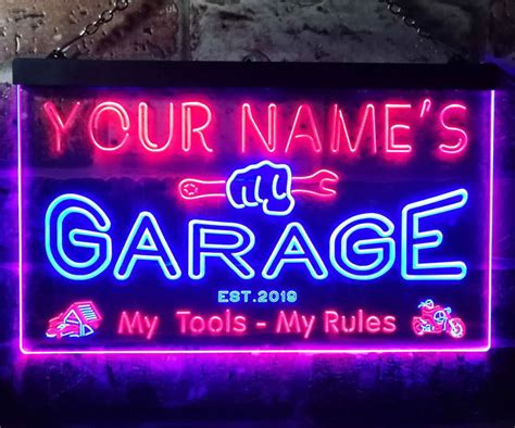 Personalized Garage Neon Sign