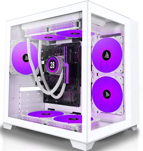 Amazon.com: Apevia Prism-BK Prism Micro-ATX Gaming PC Cube Case w/ 5X ...