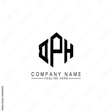 DPH letter logo design with polygon shape. DPH polygon logo monogram. DPH cube logo design. DPH ...