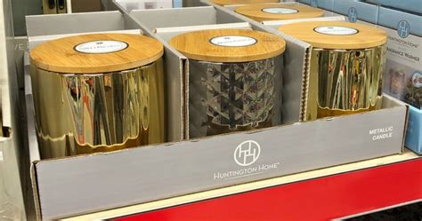 Huntington Home Metallic Candles Only $7.99 at ALDI