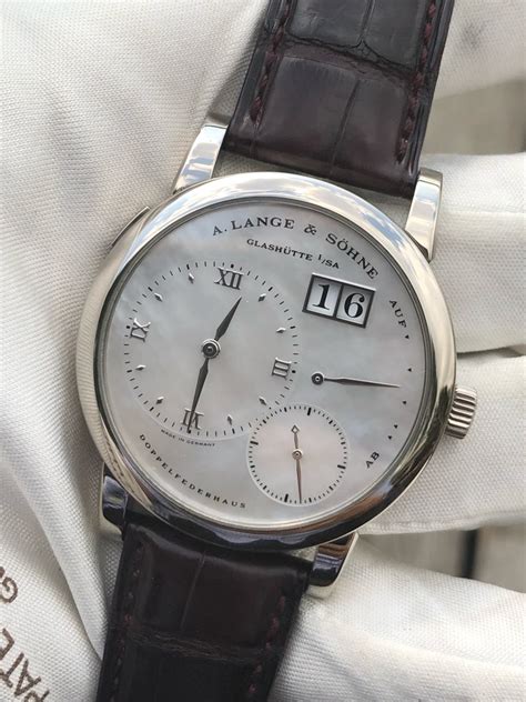 Lange 1 White Gold Mother Of Pearl Dial 110.029 – Watchesmiles