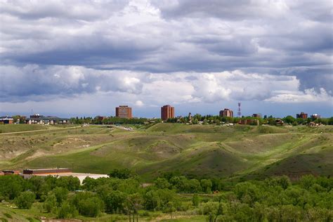 Skyline of downtown Lethbridge in Alberta, Canada image - Free stock ...