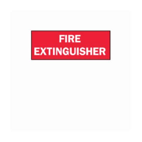 Brady Fire Extinguisher Signs:Facility Safety and Maintenance:Signs and ...