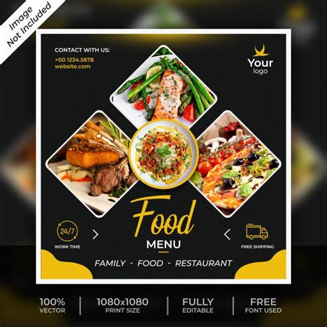 Freepik | Graphic Resources for everyone | Food poster design, Food, Food poster