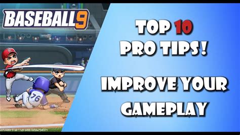 Baseball 9: Top 10 Pro Tips To Improve Your Gameplay and WIN Games | Pitching and Batting - YouTube