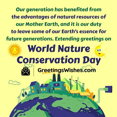 World Nature Conservation Day Quotes, Messages (28 July) - Greetings Wishes