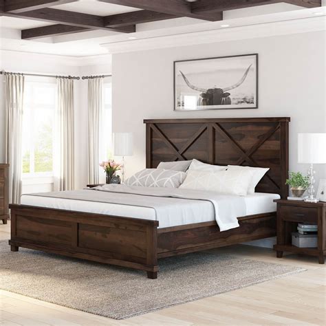 Farmhouse Bed Furniture Home & Living trustalchemy.com