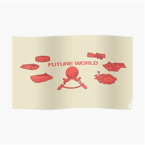 "Retro EPCOT Future World Map" Poster for Sale by TYPhoenicians | Redbubble