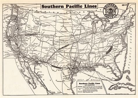 Southern Pacific RR System Map