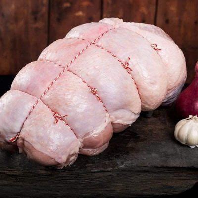 Fresh Rolled Turkey Crown Stuffed in Sage & Onion Stuffing Wrapped in Streaky Bacon - Jamies ...