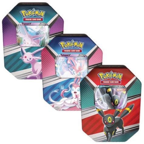 Pokemon Trading Card Game V Heroes Collectors Tin Bundle | Set of Three Tins - Trading Card ...