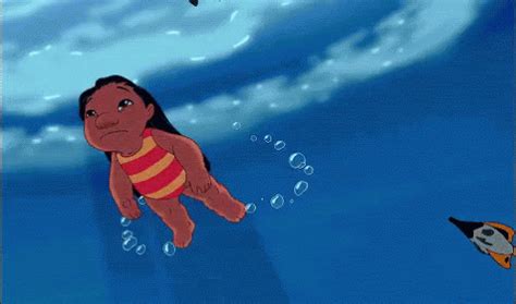 Lilo And Stitch GIF - LiloAndStitch Lilo Swim - Discover & Share GIFs