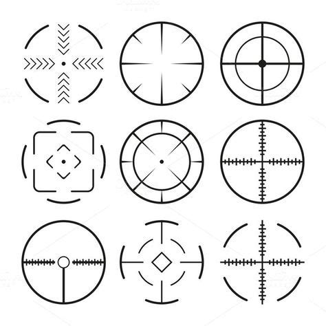 13 Crosshair tattoo ideas | shooting targets, sniper, target image